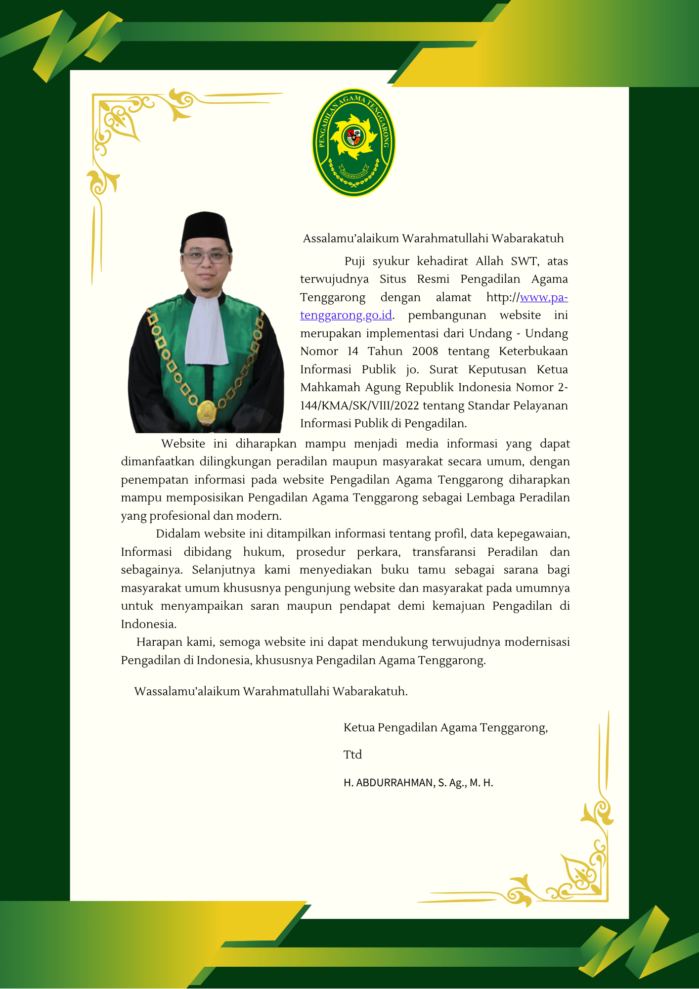 ketua Abdurrahman